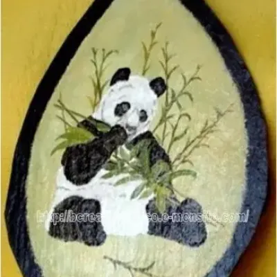 Peinture sur adoise panda